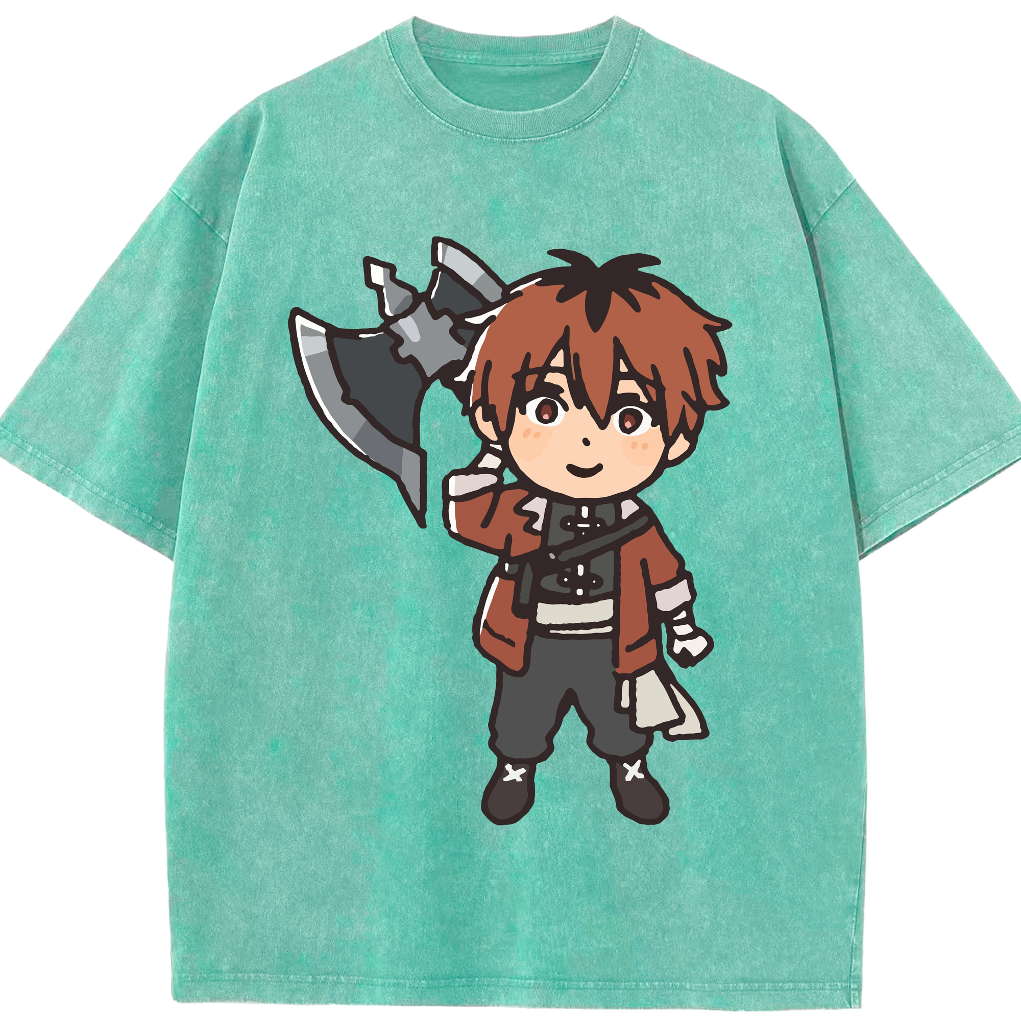 （画像用） 葬送のフリーレン Frieren 綿100% ヴィンテージ風 半袖Tシャツ（フロントプリント）